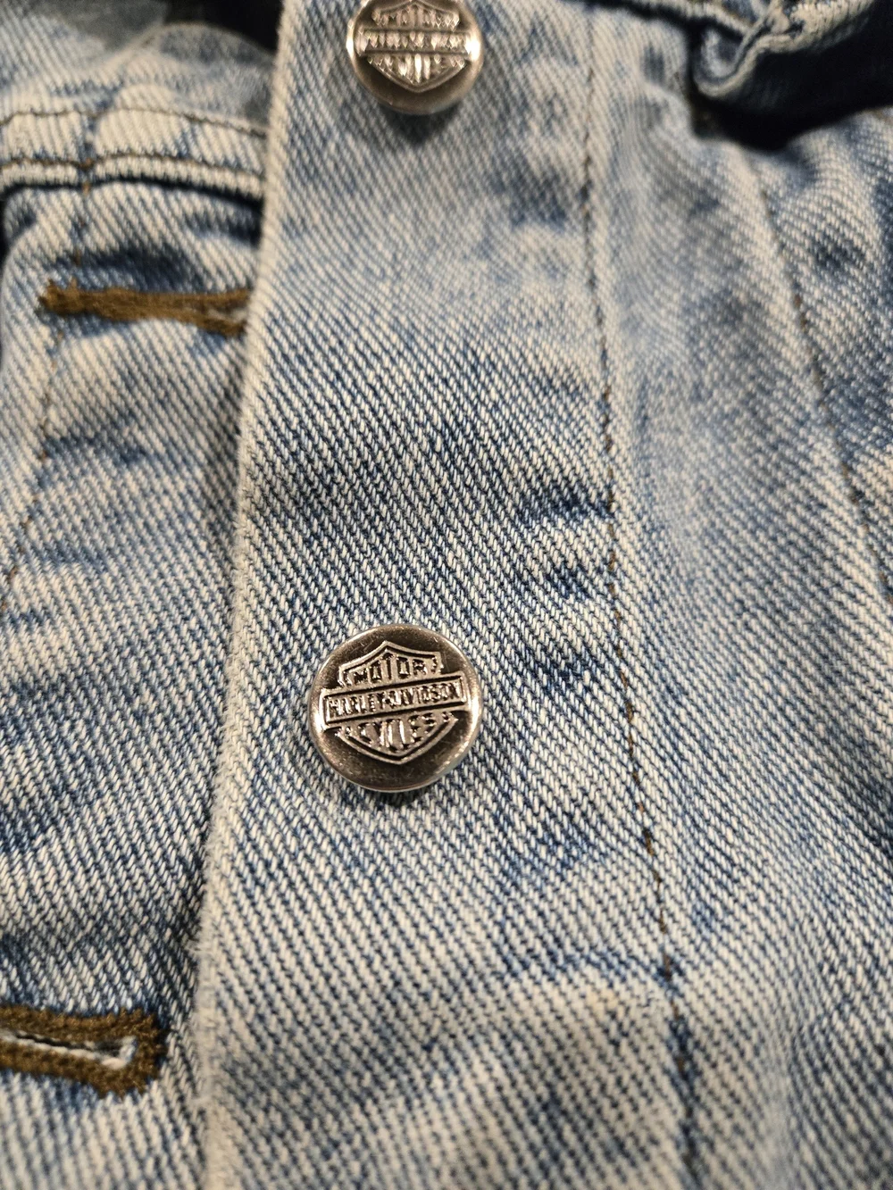 Harley-Davidson Light Blue Denim Jean Jacket